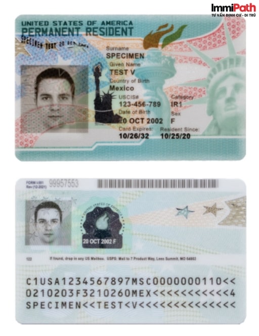 Mẫu thẻ xanh mới của Mỹ 2023 - ImmiPath